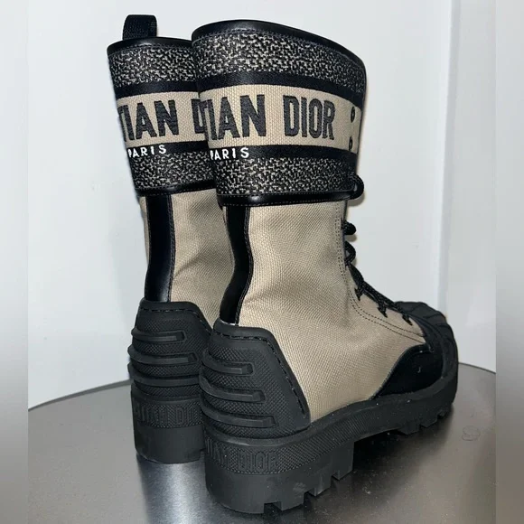 Dior Black and Tan D-Major Ankle Boot - Picture 5 of 7